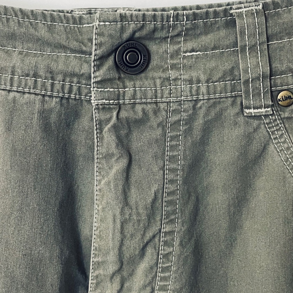 KUHL Mens Revolver Pants Men's W33xL32 Olive Green Cotton Nylon Vintage Wash - Picture 8 of 16